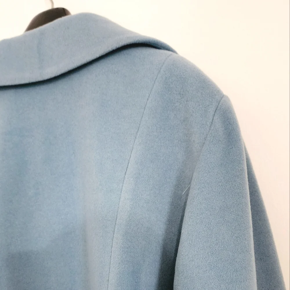 [22] NWT Anne Klein Cashmere Blend Lined Coat - Picture 10 of 11